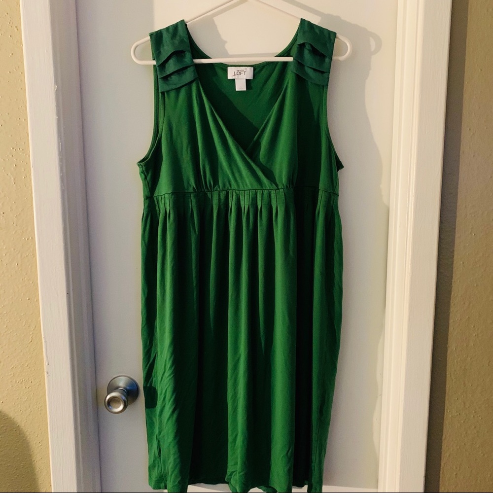 LOFT V Cut Midi dress